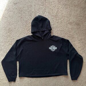 Harley Davidson Sweatshirt Womens XL Pullover Cropped Orlando Florida